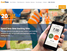 Tablet Screenshot of exaktime.com